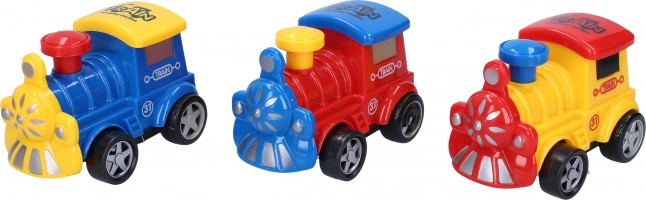 Petit train à inertie coloré 11 cm