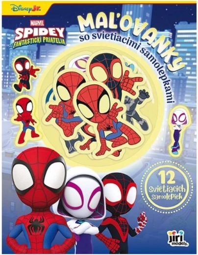 Malbuch mit leuchtenden Spidey-Stickern