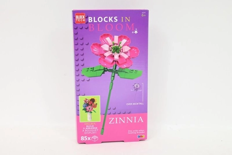 Zinnia Flower Building Set in Bloom