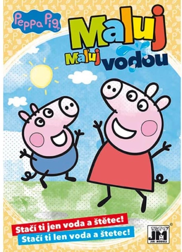 livre à colorier A5 peins à l’eau Peppa Pig
