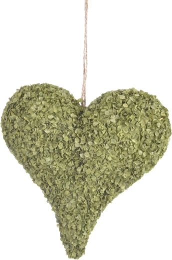 Green Plastic Hanging Decorative Heart