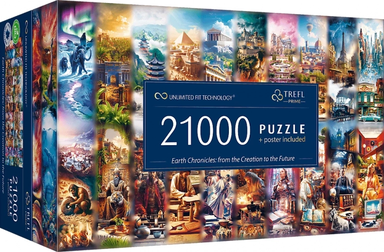 Trefl puzzel Kroniek van de Aarde: van schepping tot toekomst 21000 stukjes