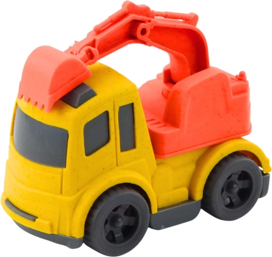 Minigraafmachine met draaibare schep