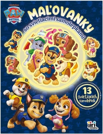 Ausmalbilder mit leuchtenden Stickern Paw Patrol