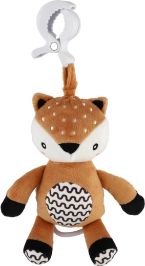 Peluche douce et détails contrastés pour l’éveil sensoriel