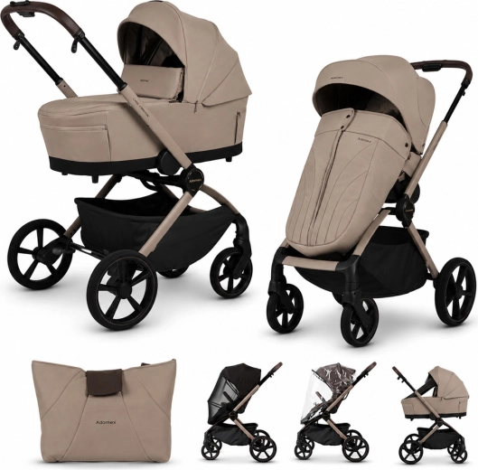 Adamex Como Natura Latte 2-in-1 combo stroller