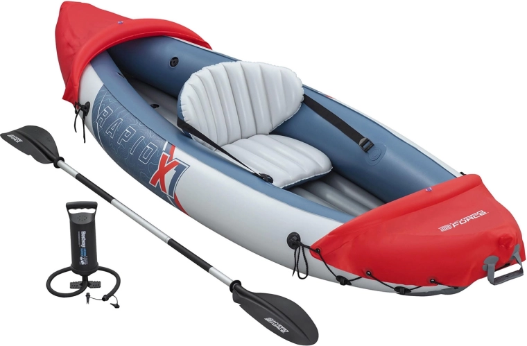 Comfort dankzij opblaasbare zitting en stevige bodem