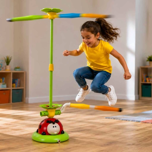 Barre rotative pour sauter et réagir vite
