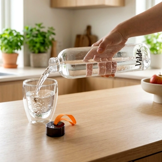 Verre borosilicate résistant, adapté aussi aux boissons chaudes