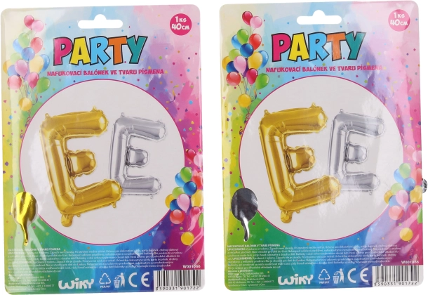 Aufblasbarer Ballon in der Form des Buchstabens E