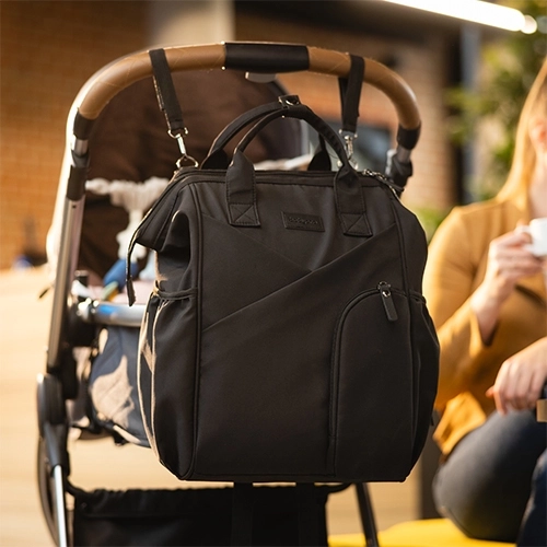 Comfortable carrying and stroller attachment