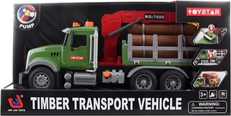 Timber Transporter with Crane, Pull-Back Action and Sound Effects