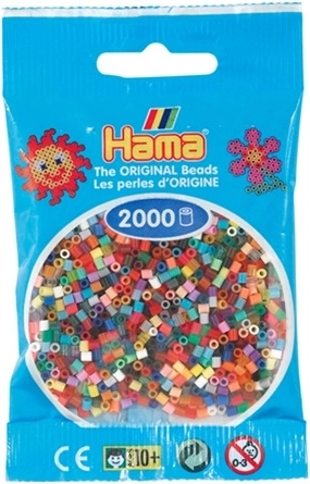 Hama mini strijkkralen – mix van kleuren (2000 stuks)