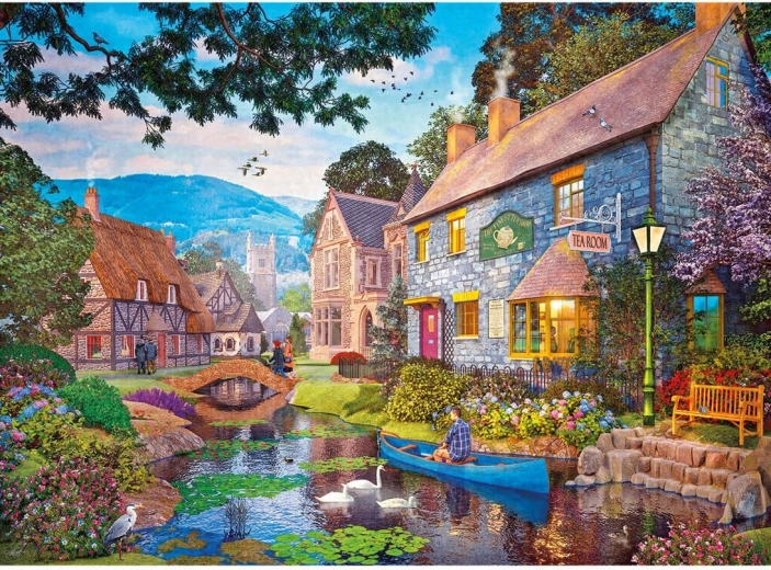 Puzzle Gibsons Thee aan de rivier 500 stukjes