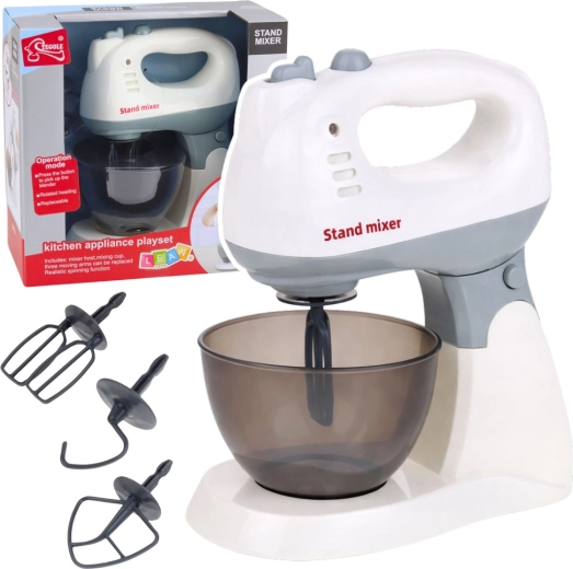 Kids' kitchen mixer with stand and bowl with lights and sounds