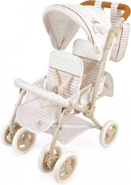 Foldable twin doll stroller Verona 72 cm