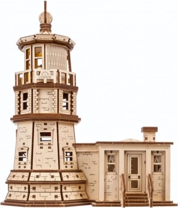 Ugears 3D houten mechanische puzzel vuurtoren Split Rock