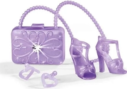 Stylish accessories in matching purple