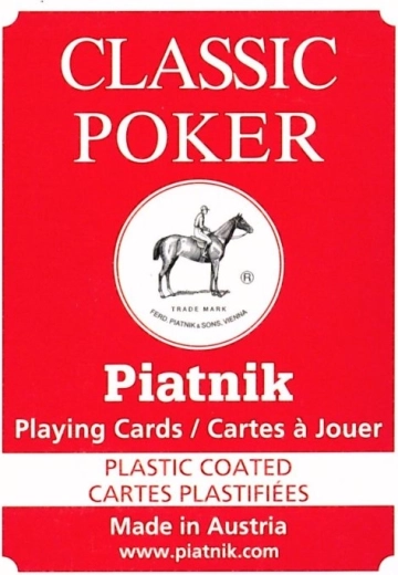 Klassieke poker- en bridgekaarten