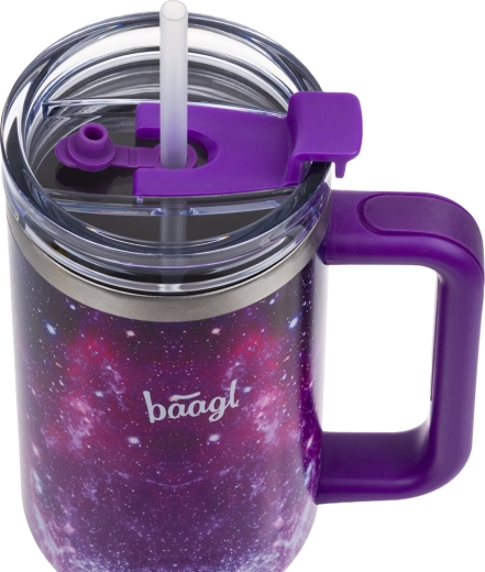 Deksel en rietje voor comfortabel drinken