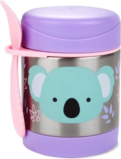 Skip Hop Zoo thermos alimentaire en acier inoxydable avec cuillère-fourchette koala 325 ml