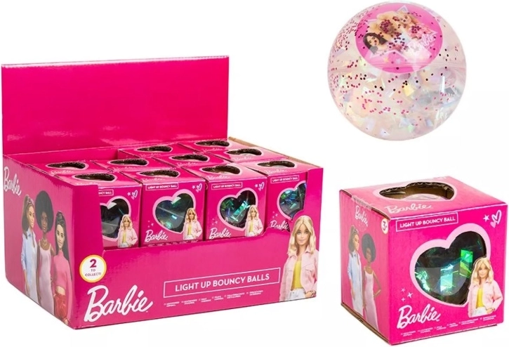 Ballon LED pailleté Barbie