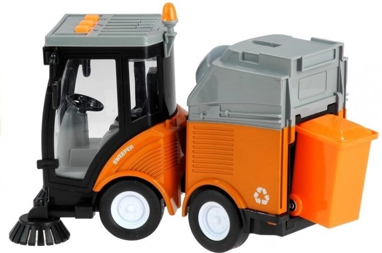 Opening bin and front brushes