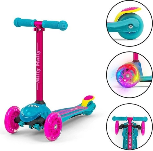 Verlichte voorwielen en sturen door gewicht te verplaatsen