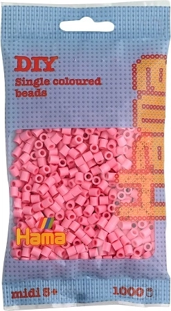 Hama MIDI fuse beads, pink, 1000 pcs