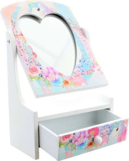 Hartvormige spiegel voor kleine dametjes