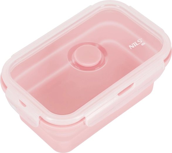 Opvouwbare lunchbox 500 ml roze NILS Camp