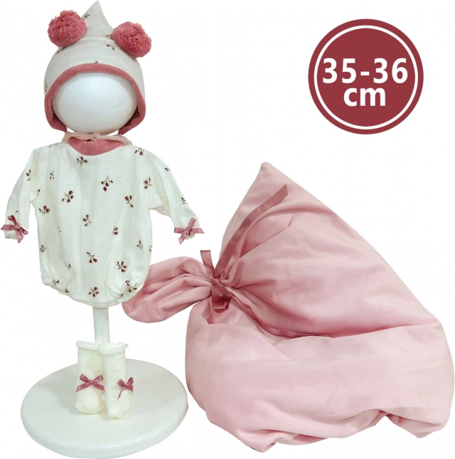 Tenue pour poupée New Born 35–36 cm avec couverture et accessoires