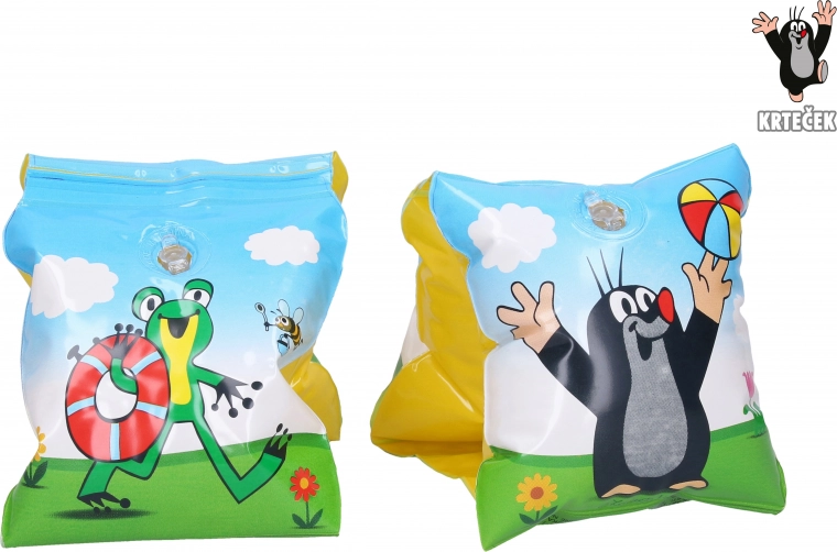 Inflatable armbands with LITTLE MOLE motif for children aged 3–6