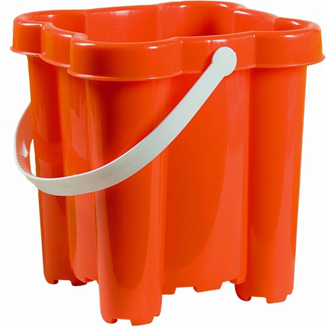 Androni castle bucket with 4 towers, height 20 cm – Red