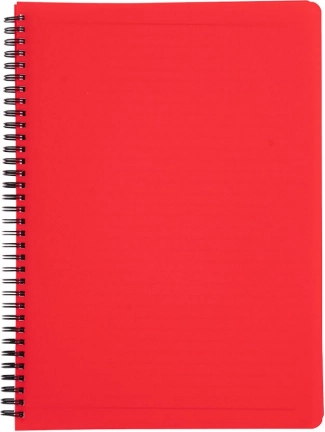 Bloc spiralé A4 Classic rouge