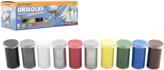 Unikolky modelverf – set van 9 kleuren + matte lak gratis