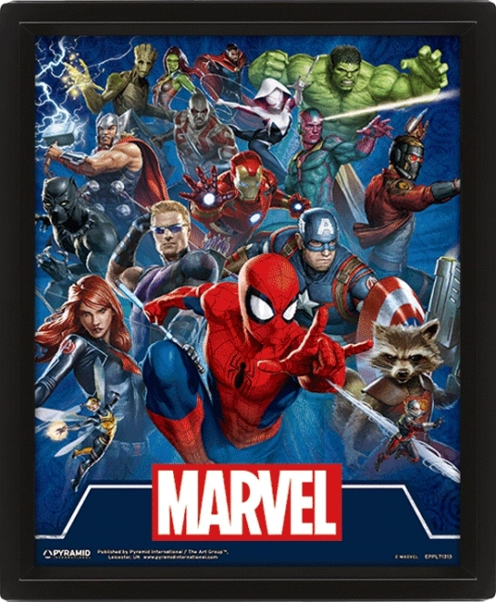 3D afbeelding Marvel