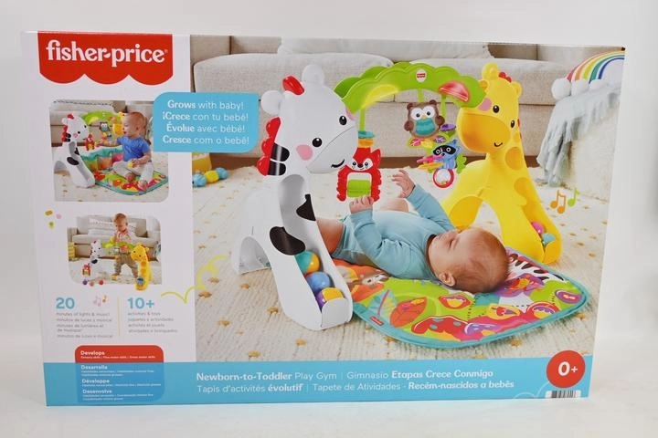 Tapis d’éveil bébé 3 en 1 avec arche girafe
