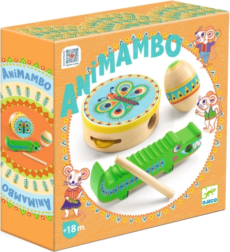 Set musical DJECO : tambourin, maracas et guiro