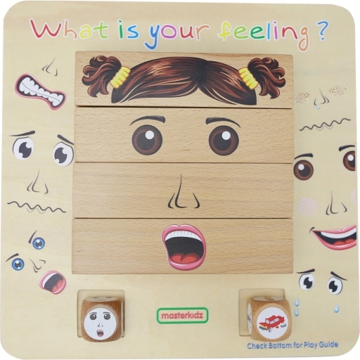 Wooden educational game EMOTIONS by Masterkidz – Montessori emotions board