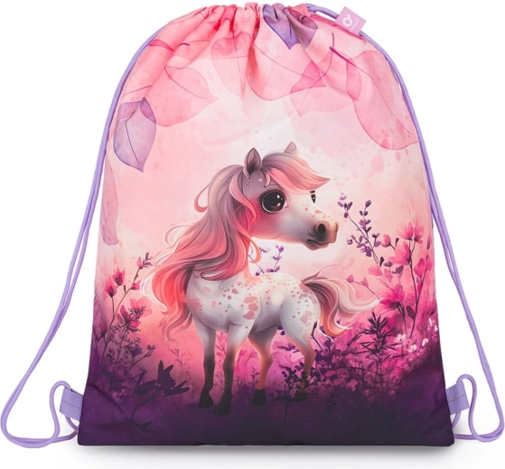 Topgal sports drawstring bag with dreamy pony design
