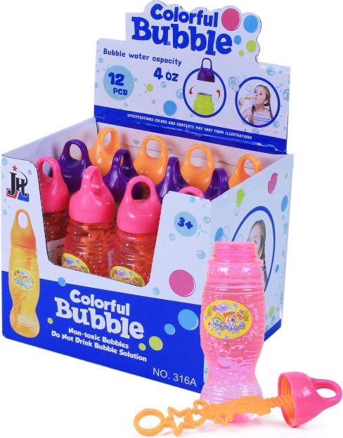 Bellenblaasfles 115 ml – kleurrijke kinderzeepbellenvloeistof