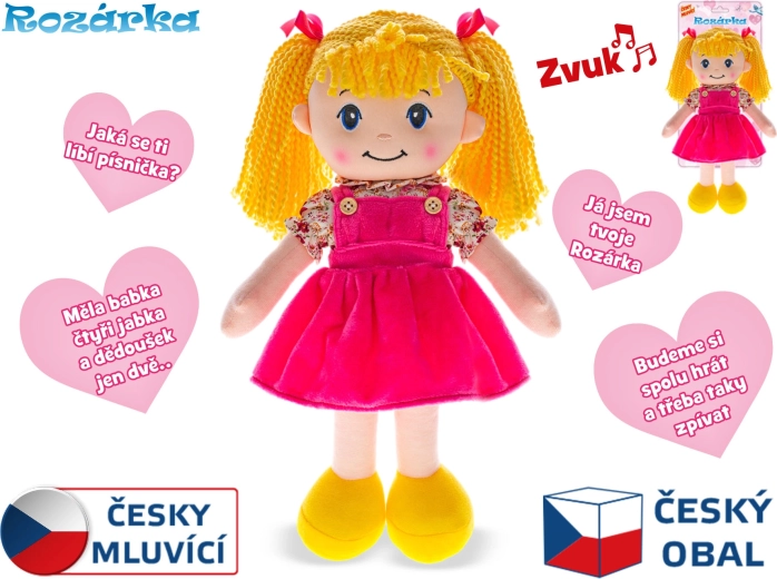 Poupée parlante Rozárka 35 cm avec corps souple