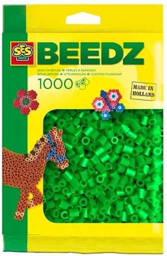 Perles à repasser SES Creative vertes 1000 pcs