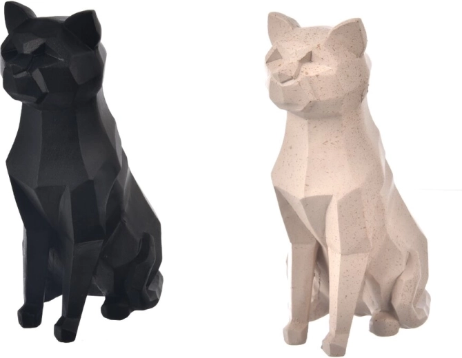 GEO Cat Decoration Made of Polyresin