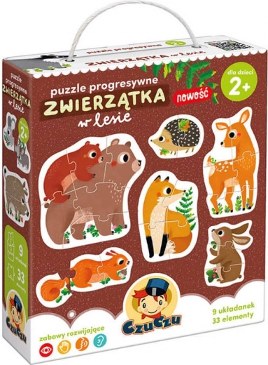 CzuCzu Progressive Puzzles Waldtiere