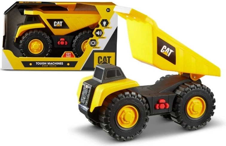 Camion benne de chantier CAT avec lumières et sons