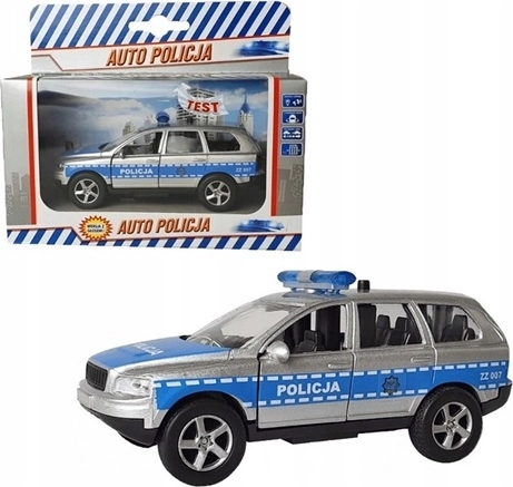 HKG politieauto 11 cm met stem