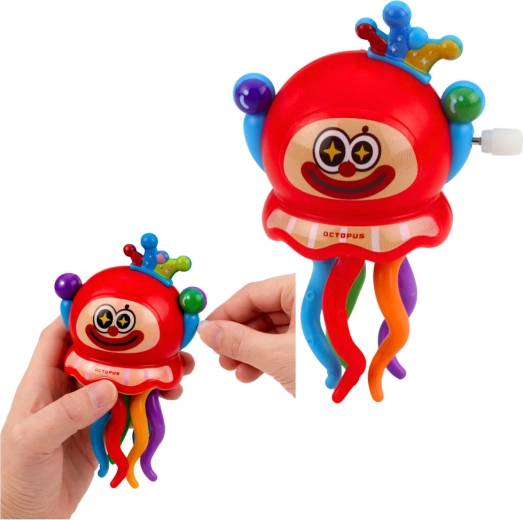 Spectacle coloré avec tentacules en mouvement