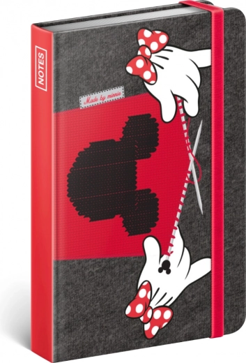 Carnet ligné Minnie Mouse 11 × 16 cm, 172 pages